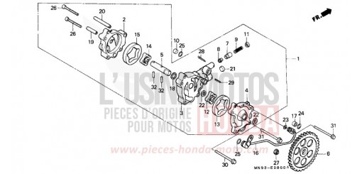 OELPUMPE NX650K de 1989