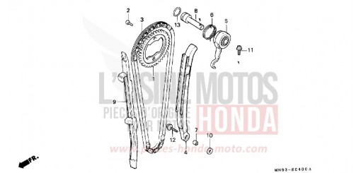 NOCKENWELLENKETTE/SPANNVORRICHTUNG NX650K de 1989