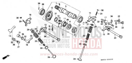 NOCKENWELLE/VENTIL NX650K de 1989