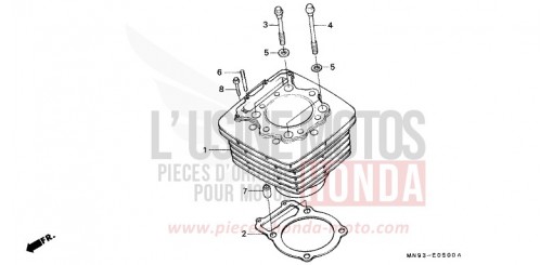 ZYLINDER NX650K de 1989
