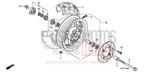 VORDERRAD PES1257 de 2007