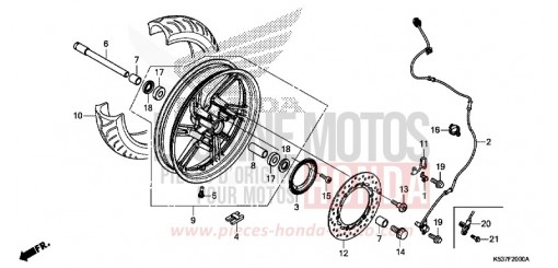 VORDERRAD SH300AG de 2016