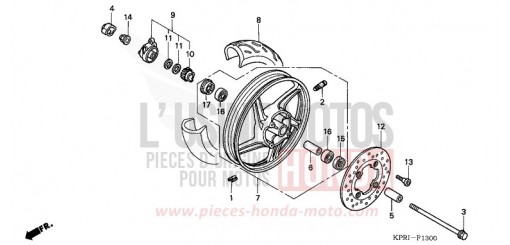 VORDERRAD SH1501 de 2001