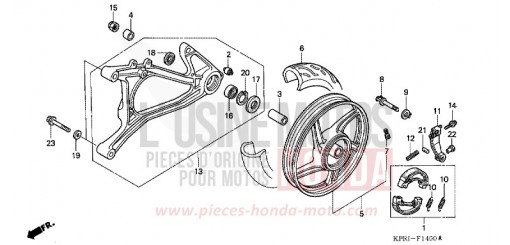 HINTERRAD/SCHWINGE SH1501 de 2001
