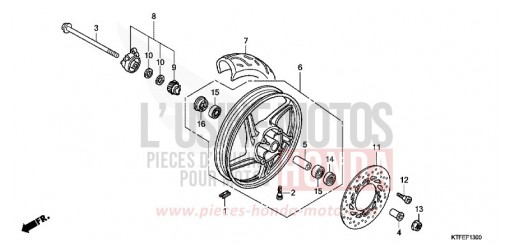 VORDERRAD SH150C de 2012