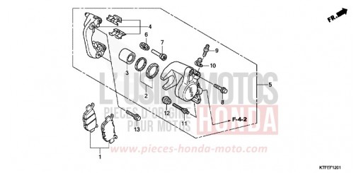 HINTERRAD-BREMSSATTEL SH150C de 2012