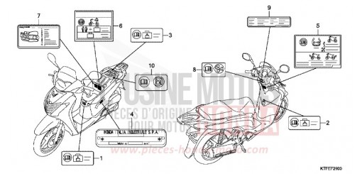 WARNETIKETT SH150C de 2012