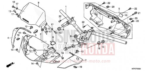 ROHRGRIFF/GRIFFABDECKUNG SH150C de 2012