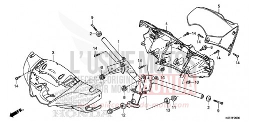 LENKERGRIFF/GRIFFABDECKUNG SH150D de 2013