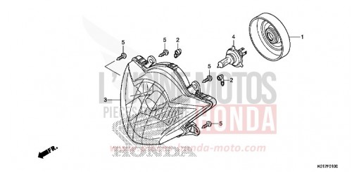 SCHEINWERFER SH150DD de 2013