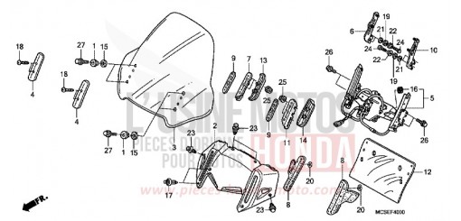 WINDSCHUTZSCHEIBE ST1300AE de 2014