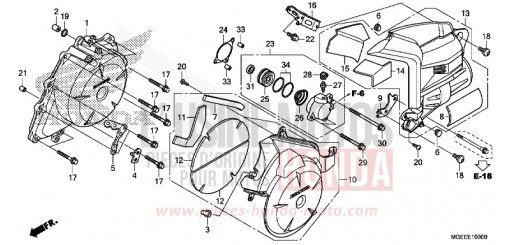 WECHSELSTROM-GENERATORABDECKUNG VFR1200FDF de 2015