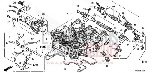 DROSSELKLAPPENGEHAEUSE VFR1200FDF de 2015
