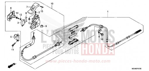 HANDBREMSHEBEL VFR1200XDE de 2014