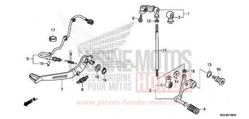 PEDALE VFR1200XDE de 2014