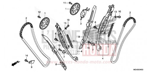 NOCKENWELLENKETTE/SPANNVORRICHTUNG VFR1200XDC de 2012