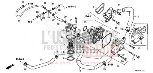 WASSERPUMPE VFR1200XDC de 2012