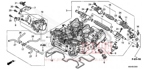 DROSSELKLAPPENGEHAEUSE VFR1200XDC de 2012