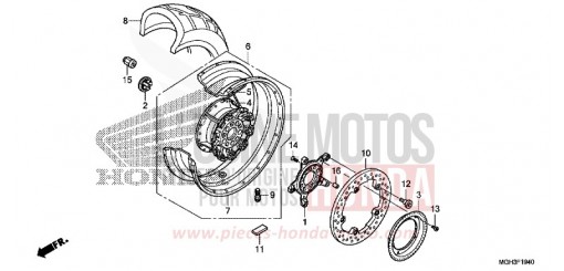 HINTERRAD VFR1200XDC de 2012