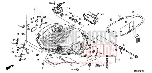 KRAFTSTOFFTANK VFR1200XDC de 2012