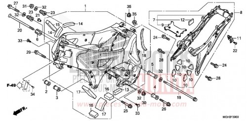 RAHMENKOERPER VFR1200XDC de 2012