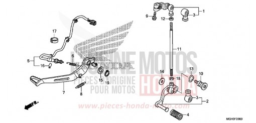 PEDALE VFR1200XDC de 2012
