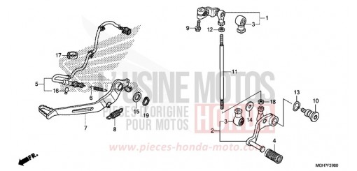 PEDALE VFR1200XDLF de 2015