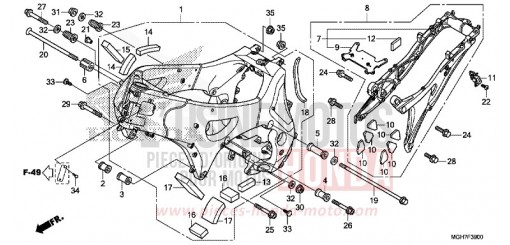 RAHMENKOERPER VFR1200XDLF de 2015