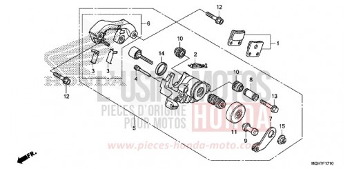 FESTSTELLBREMSSATTEL VFR1200XDLF de 2015