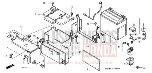BATTERIE VT750CY de 2000