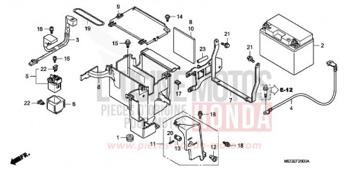 BATTERIE VT750C9 de 2009