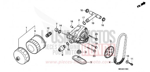 OELPUMPE VT750CA8 de 2008