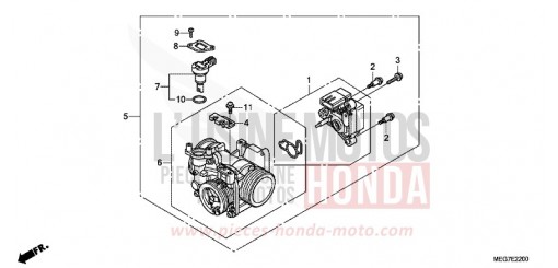 DROSSELKLAPPENGEHAEUSE VT750CSC de 2012