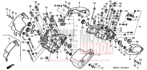 ZYLINDERKOPFDECKEL VT1100C2Y de 2000