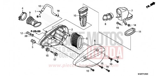 LUFTFILTER VT750SB de 2011