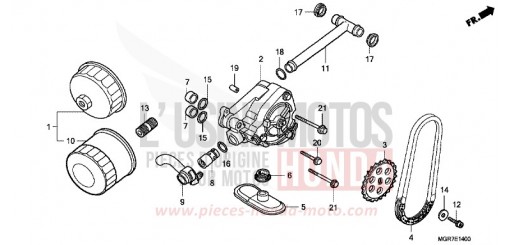 OELPUMPE VT750SB de 2011