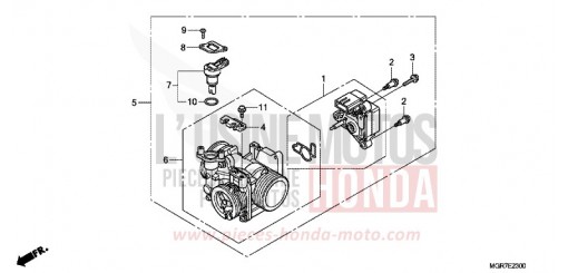 DROSSELKLAPPENGEHAEUSE VT750SB de 2011