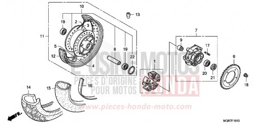 HINTERRAD VT750SB de 2011