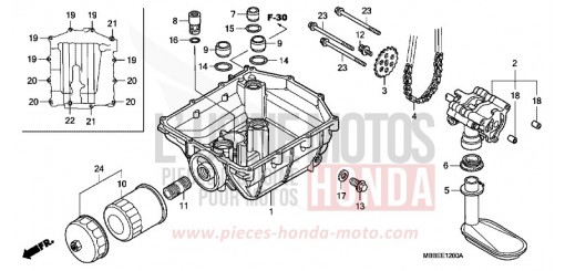 OELPUMPE VTR1000F6 de 2006