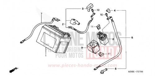 BATTERIE VTR1000F6 de 2006
