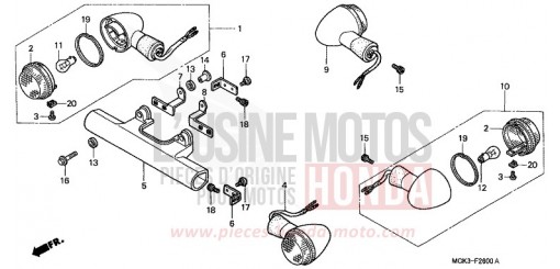 BLINKER VT1100C22 de 2002