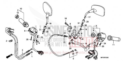 SCHALTERGRIFF/KABEL VT1300CXA de 2010