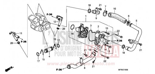 WASSERPUMPE VT1300CXA de 2010