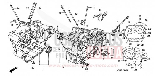 KURBELGEHAEUSE XL650V1 de 2001