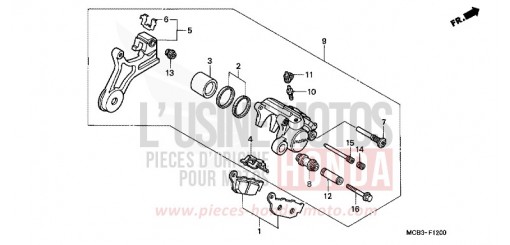 HINTERRAD-BREMSSATTEL XL650V1 de 2001