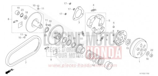 ABTRIEBSFLAECHE WW125SS de 2025