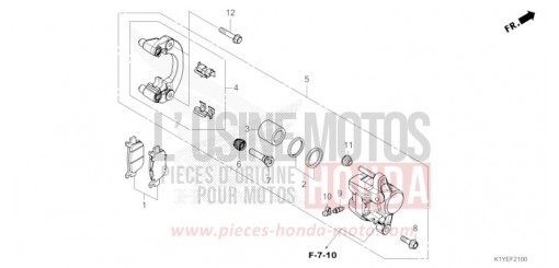 HINTERRAD-BREMSSATTEL WW125SS de 2025
