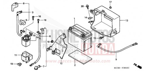 BATTERIE XL650V2 de 2002