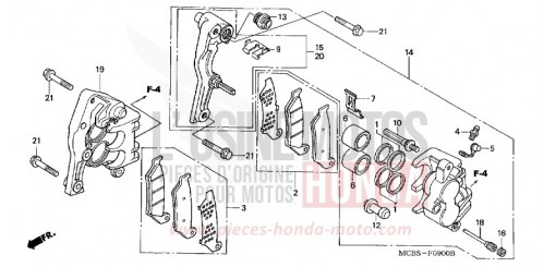 VORDERRAD-BREMSSATTEL XL650V5 de 2005