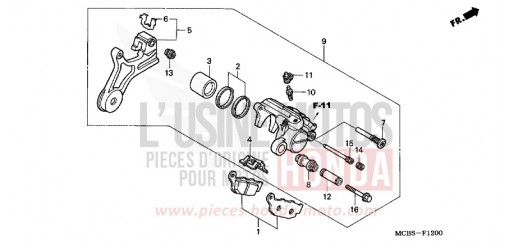 HINTERRAD-BREMSSATTEL XL650V5 de 2005